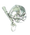 Cappello da equitazione con ciondolo in argento sterling crop .925 x 1 ciondoli a cavallo