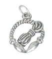 Charm de plata esterlina para saltar a la cuerda .925 x 1 Charms para saltar a la cuerda