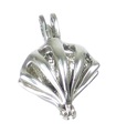 Pendentif coquillage ouvrant en argent sterling .925 x 1 Pendentifs coquillages