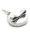 Horse Brush sterling silver charm .925 x 1 Horses grooming charms