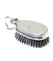 Breloque en argent sterling brosse à cheval .925 x 1 Breloques de toilettage pour chevaux