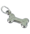 Charm de plata de ley de hueso .925 x 1 Perro Perros Colgantes de arqueología de huesos