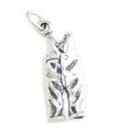 Salopettes Ski Pants sterling silver charm .925 x 1 Skiing Clothes