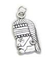 Maya Mayan Icon hänge i sterlingsilver .925 x 1 Mayans berlocker