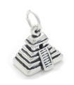 Maya Mayan Pyramid charm i sterling silver .925 x 1 Mayans charm