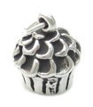 Muffin Cup Fairy Cake Queen sterling silver charm .925 x 1 cakes charms