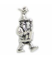 This old man he played one sterling silver charm .925 x1 Nursery Rhymes