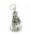 Queen of Hearts charm i sterling silver .925 x 1 Nursery Rhyme charms