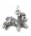 Fårlam charm i sterling silver .925 x 1 Lamm Lammande berlocker