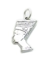 Nefertiti Egyptian Queen charm i sterling silver .925 x 1 Egypt Queens