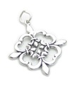 Fyra spetsig design hänge i sterling silver .925 x 1 Fancy charm