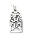 Ciondolo in argento sterling per finestre della chiesa .925 x 1 Charms per finestre delle chiese