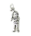 Miner with Pickaxe sterling silver charm .925 x 1 Digging miners charms