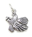 Eagle 2D sterling silver charm .925 x 1 Birds and Eagles charm