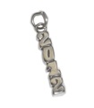 2012 Year sterling silver charm .925 x 1 Anniversary Birthday charms