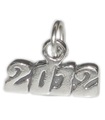 Ciondolo in argento sterling anno 2012 .925 x 1 compleanno anniversario charms