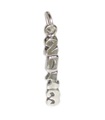 Breloque en argent sterling de l'année 2013 .925 x 1 breloques d'anniversaire d'anniversaire