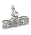 2013 Year sterling silver charm .925 x 1 Birthday Anniversary charms