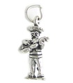 Charm de plata de ley para guitarrista de banda de mariachis .925 x 1 encantos de música