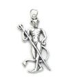 Il ciondolo in argento sterling Devil 2D .925 x 1 ciondoli di Halloween