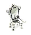 Throne sterling silver charm .925 x 1 fit for a Queen or King