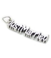 Just Married sterling silver charm .925 x 1 Wedding Marriage charms