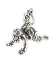 Piggy Back Ride charm i sterling silver .925 x 1 Pappa och barn charm