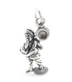 Charm de plata esterlina para jugador de tuba .925 x 1 Charms de música y banda