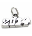 2014 Sterling Silber Charm .925 x 1 Winter  Year Charms