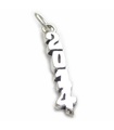 2014 Sterling Silber Charm .925 x 1 Winter  Year Charms