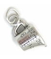 Measuring Jug sterling silver charm .925 x 1 Measure Jugs charms