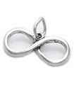 Infinity sterling silver charm .925 x 1 Eternity Love Loving charm