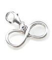 Infinito su clip charm in argento sterling .925 x 1 Eternity charms