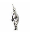 Ritter in einer Rüstung Sterling Silber Charm .925 x1 Ritter Charms