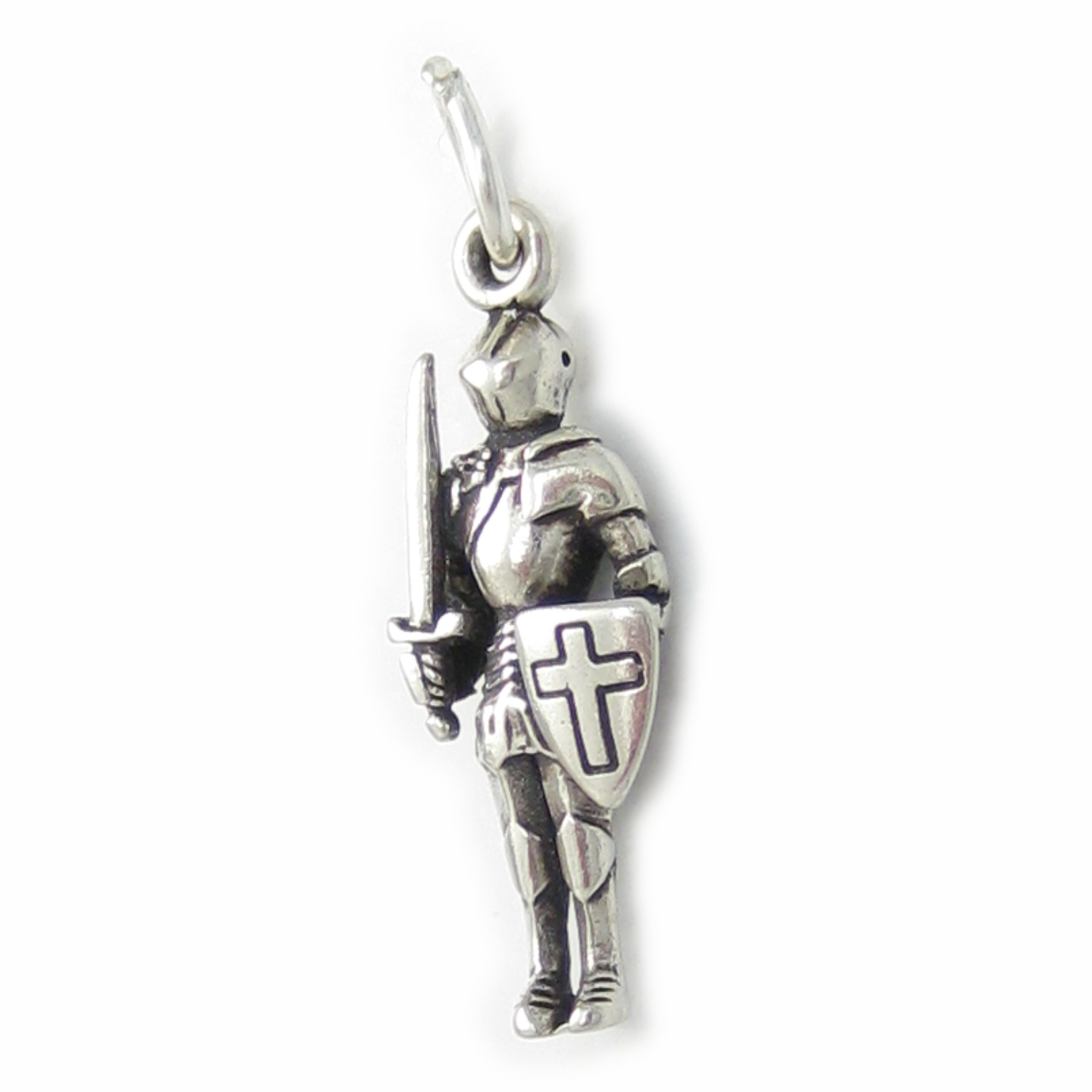 Knight in a suit of armour sterling silver charm .925 x1 Knights charms