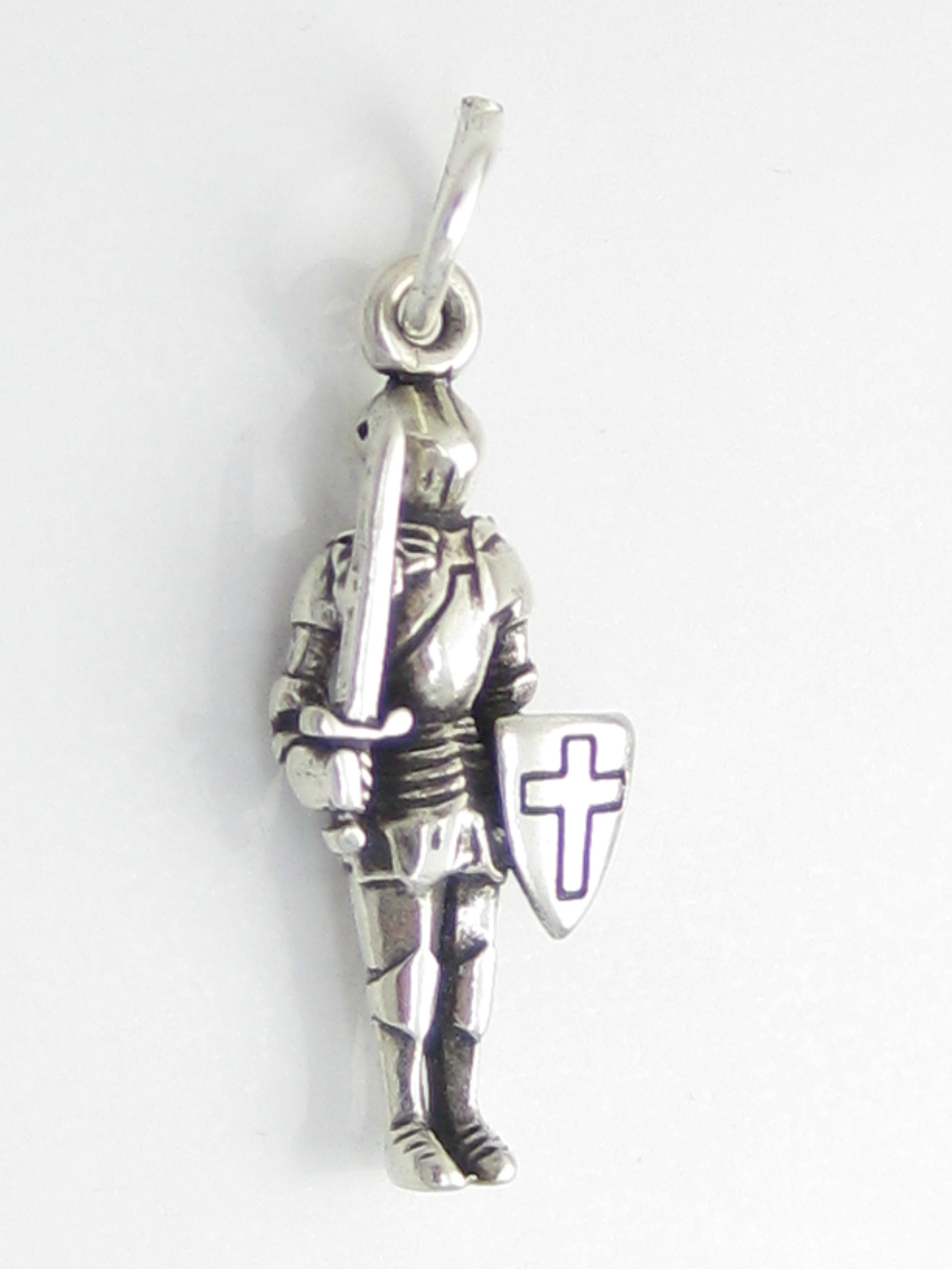 Knight in a suit of armour sterling silver charm .925 x1 Knights charms