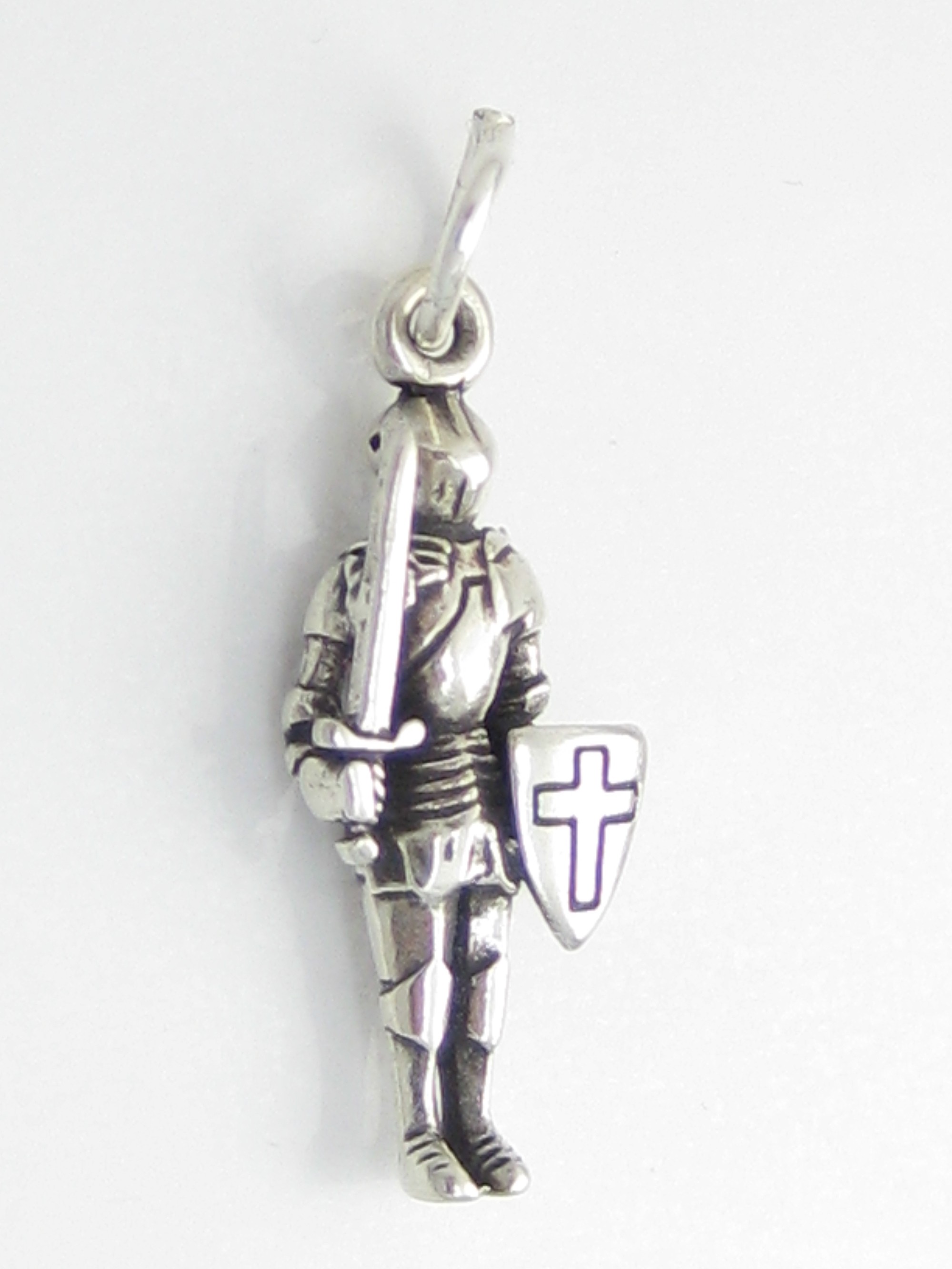 Knight in a suit of armour sterling silver charm .925 x1 Knights charms