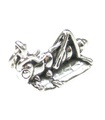 Locust Gräshoppa sterling silver charm .925 x1 Locusts insekter charm