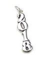 2018 års sterling silver charm .925 x 1 års jubileumsexamen