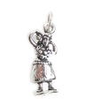 Hula Dancer charm i sterling silver .925 x 1 Hawaii Holiday charm