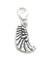 Ala d'angelo con clip charm in argento sterling .925 x 1 Protection