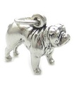 Bulldog charm i sterling silver .925 x 1 Bull Dog and Dogs berlocker