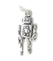 Robot sterling silver charm .925 x 1 Space and Robots charms