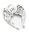 Breloque en argent sterling ailes d'ange .925 x 1 Breloques anges et protection