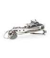 Breloque en argent sterling pour bateau à moteur de bateau rapide .925 x 1 Breloques pour bateaux