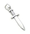 Dagger sterling silver charm .925 x 1 Dagger och svärd charm