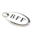 Charm de plata esterlina con etiqueta BFF .925 x 1 encantos de Best Friends Forever