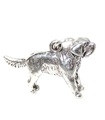 Charm de plata de ley para perro .925 x 1 Charms de pie para perros