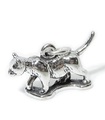 Breloque chat en argent sterling .925 x 1 Breloques chats Moggy & Pussy