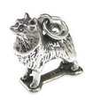 Pomeranian Dog charm i sterling silver .925 x 1 Pomeranians Dogs charm